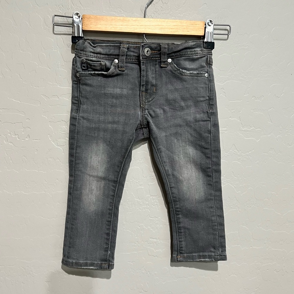 Boys AG The Stryker Slim Straight Gray Wash Jeans, Size 18 Mo